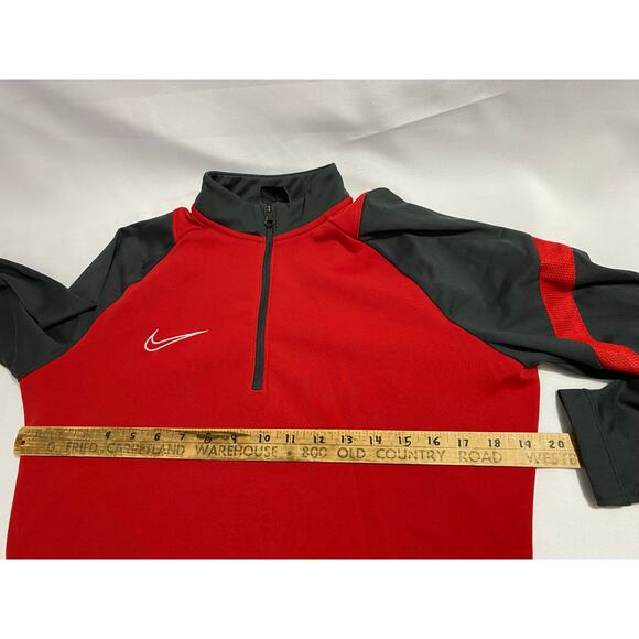 Nike Women's Academy Pro Drill Dri-Fit 1/4 Zip Top Red Size Medium - Picture 3 of 11